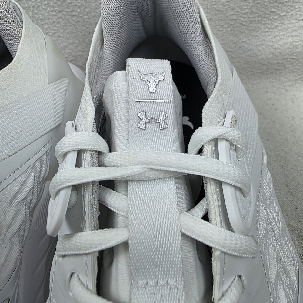 Under Armour Project Rock 6 Men's Shoes Size 12 White Gum Bottom Gym Training - Picture 5 of 12